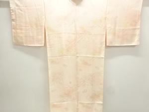 鶴に梅模様織出し長襦袢